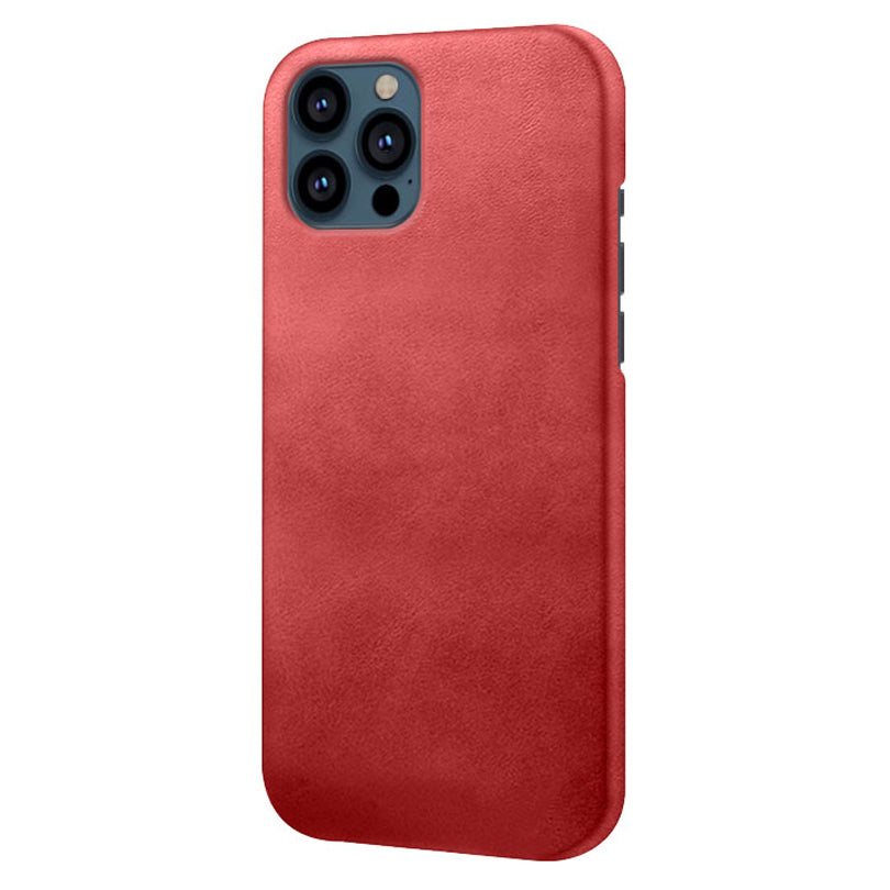 KSQ PU Leather Coated PC Phone Case for iPhone 13 Pro 6.1-inch
