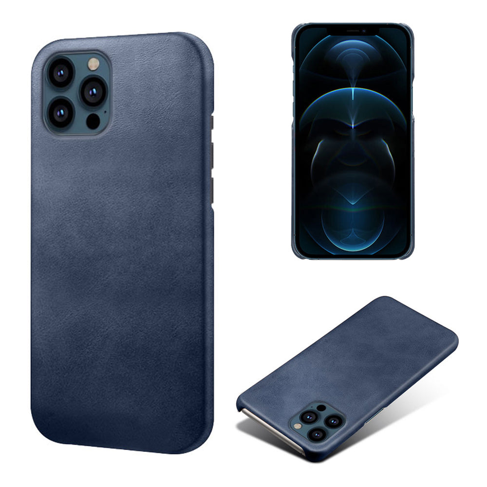 KSQ PU Leather Coated PC Phone Case for iPhone 13 Pro 6.1-inch