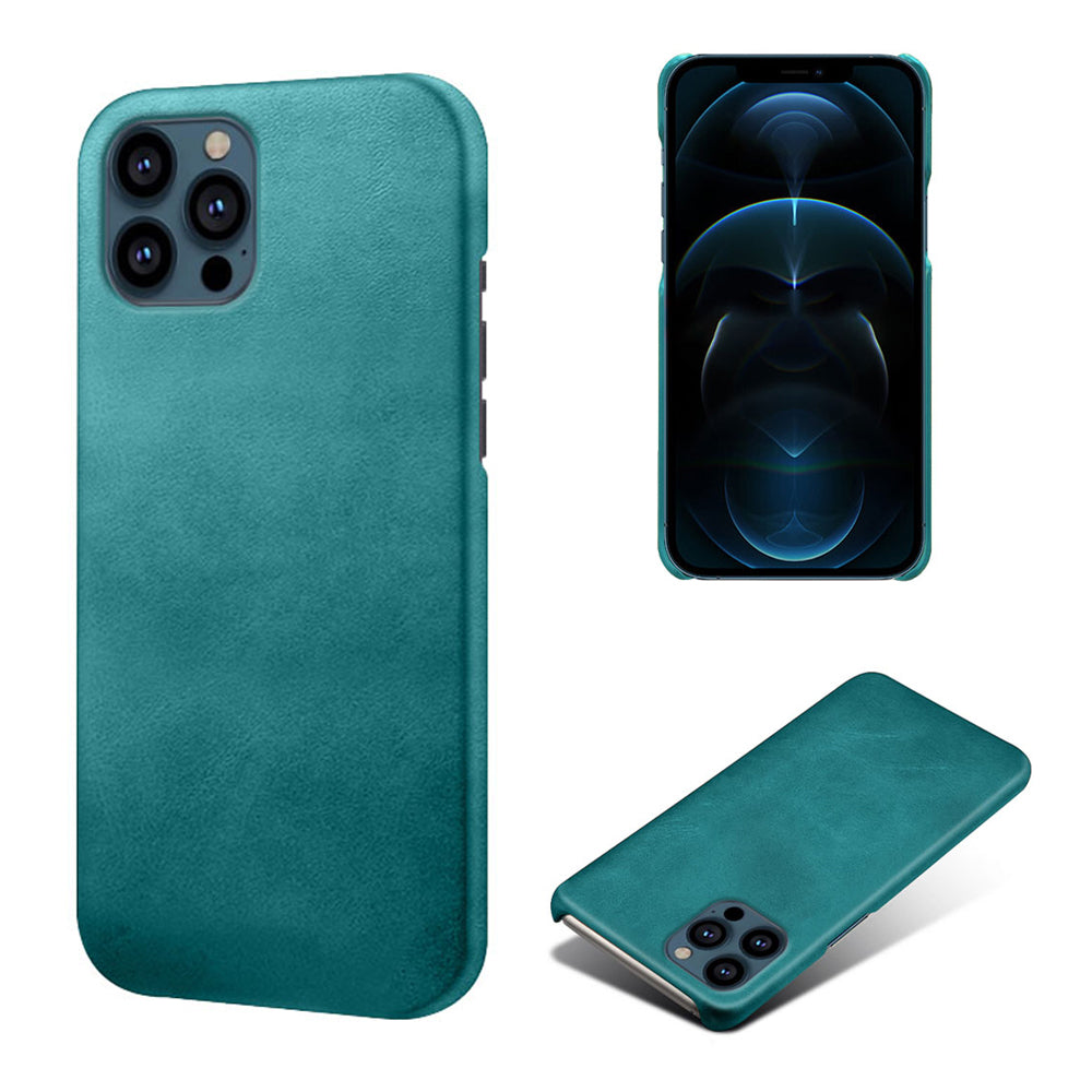 KSQ PU Leather Coated PC Phone Case for iPhone 13 Pro 6.1-inch