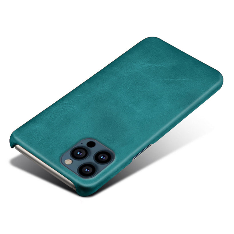 KSQ PU Leather Coated PC Phone Case for iPhone 13 Pro 6.1-inch