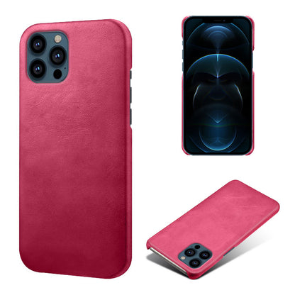 KSQ PU Leather Coated PC Phone Case for iPhone 13 Pro 6.1-inch