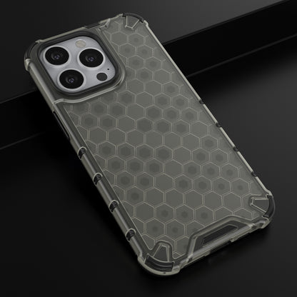 TPU + PC Hybrid Case Phone Cover with Honeycomb Pattern for iPhone 13 Pro 6.1 inch