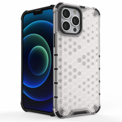 Honeycomb Design TPU + PC Hybrid Case Phone Protective Cover for iPhone 13 Pro Max 6.7 inch