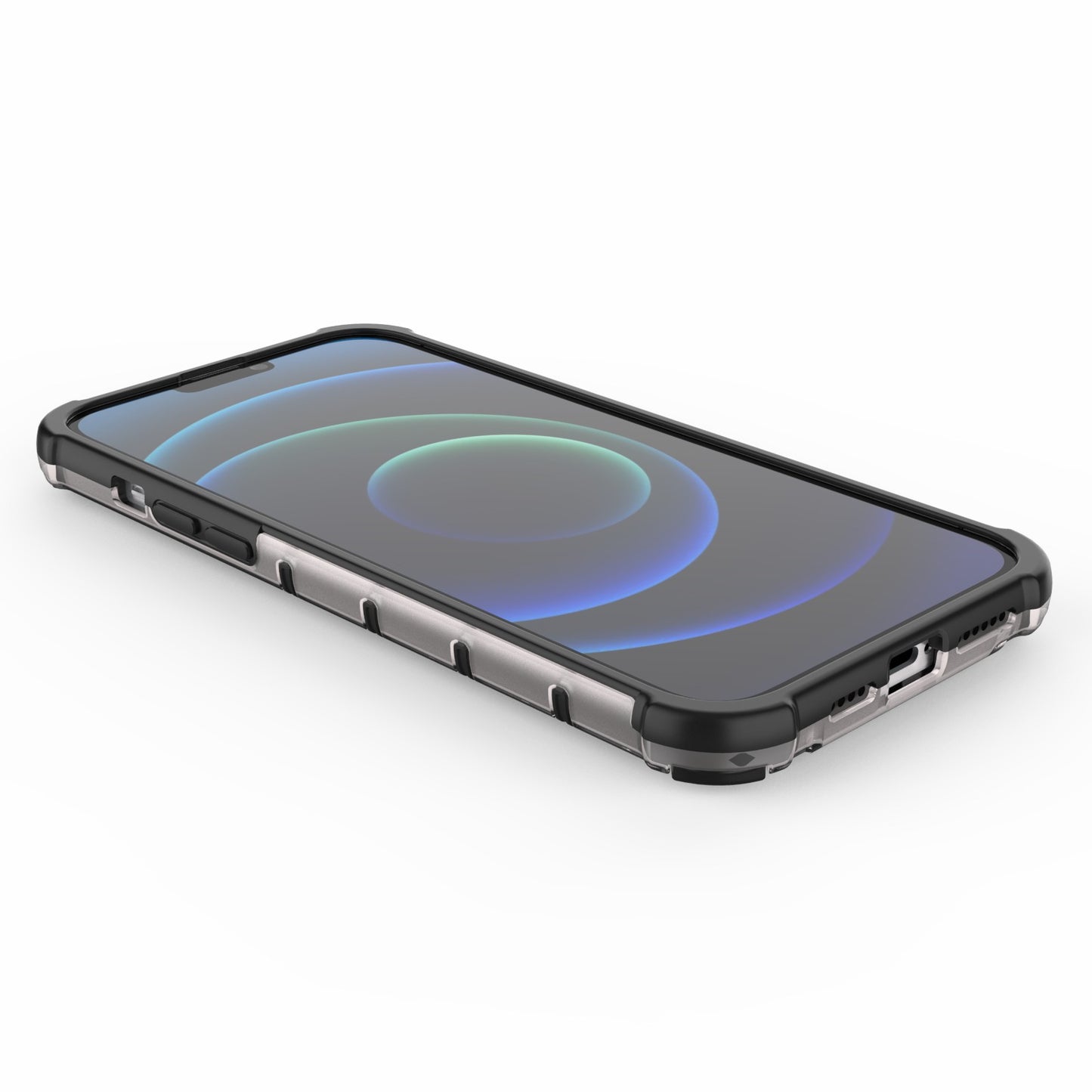 Honeycomb Design TPU + PC Hybrid Case Phone Protective Cover for iPhone 13 Pro Max 6.7 inch