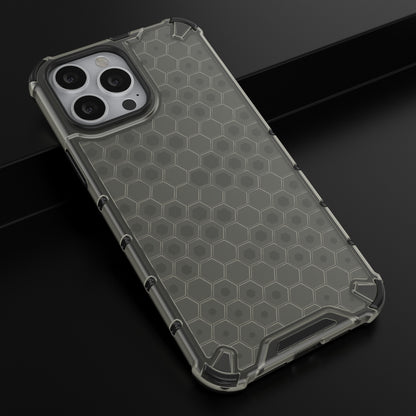 Honeycomb Design TPU + PC Hybrid Case Phone Protective Cover for iPhone 13 Pro Max 6.7 inch