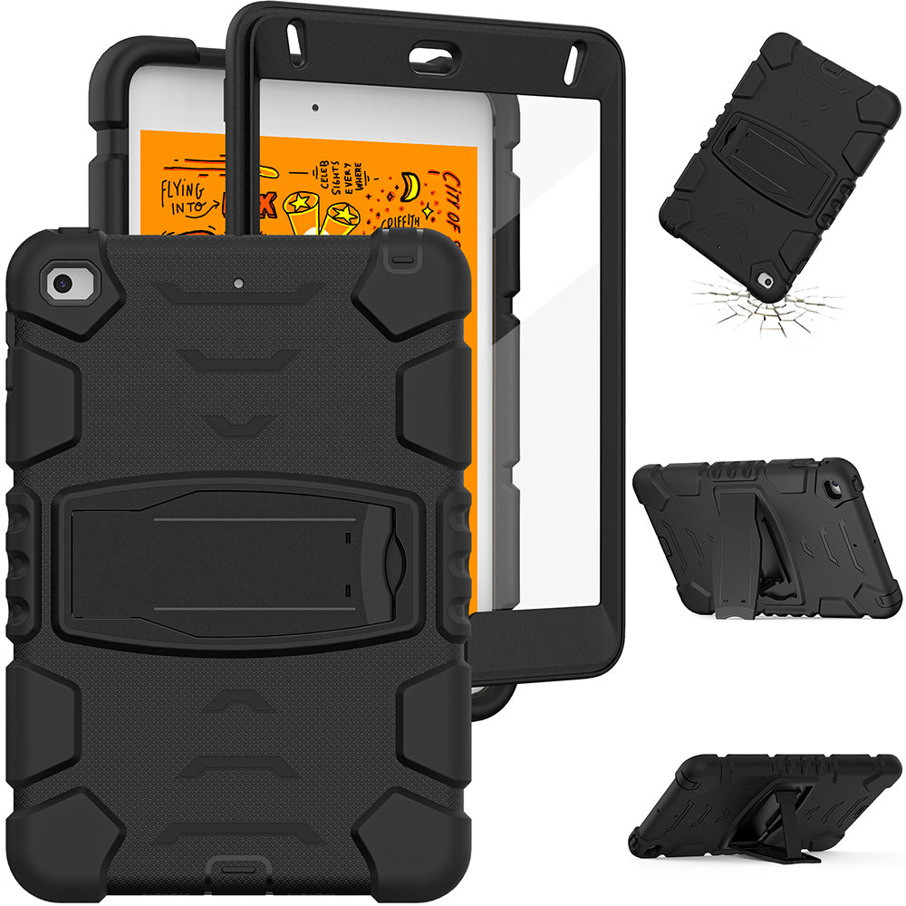 King Kong Series Heavy Duty Shock-Resistant Rugged Hybrid Case Cover with Built-in Kickstand for iPad mini 4 / iPad mini 5 (2019) 7.9 inch