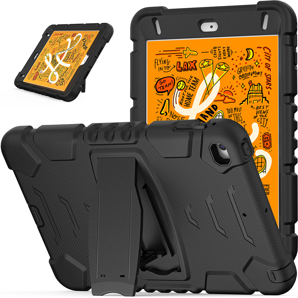 King Kong Series Heavy Duty Shock-Resistant Rugged Hybrid Case Cover with Built-in Kickstand for iPad mini 4 / iPad mini 5 (2019) 7.9 inch