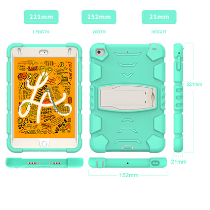 King Kong Series Heavy Duty Shock-Resistant Rugged Hybrid Case Cover with Built-in Kickstand for iPad mini 4 / iPad mini 5 (2019) 7.9 inch