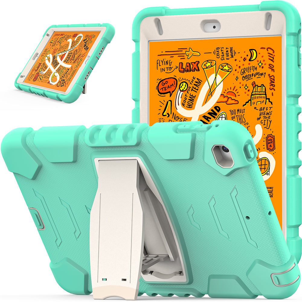 King Kong Series Heavy Duty Shock-Resistant Rugged Hybrid Case Cover with Built-in Kickstand for iPad mini 4 / iPad mini 5 (2019) 7.9 inch