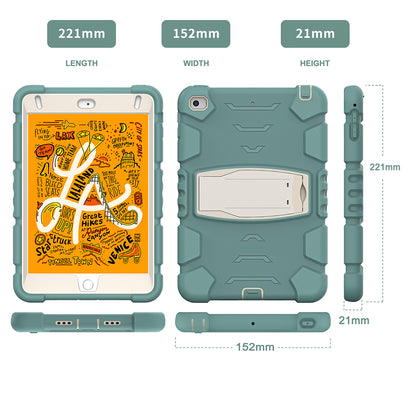 King Kong Series Heavy Duty Shock-Resistant Rugged Hybrid Case Cover with Built-in Kickstand for iPad mini 4 / iPad mini 5 (2019) 7.9 inch