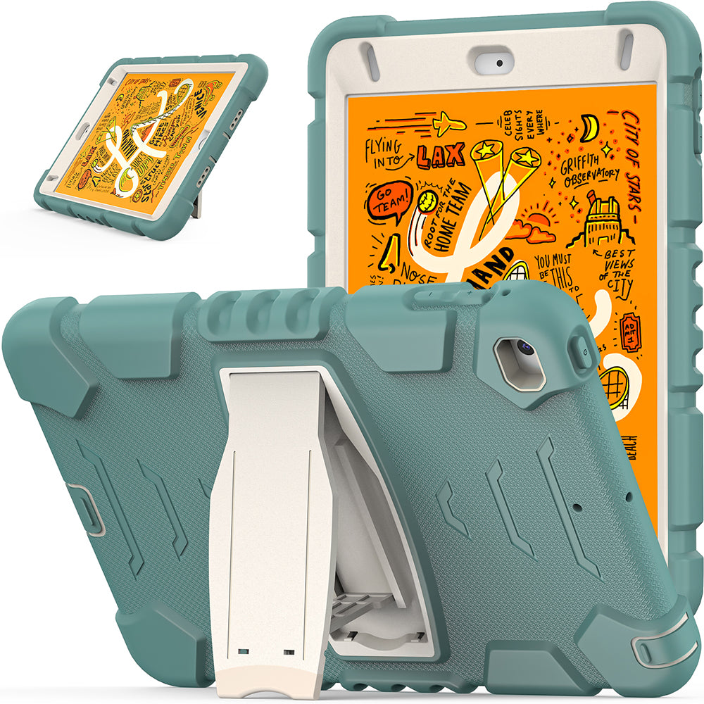 King Kong Series Heavy Duty Shock-Resistant Rugged Hybrid Case Cover with Built-in Kickstand for iPad mini 4 / iPad mini 5 (2019) 7.9 inch