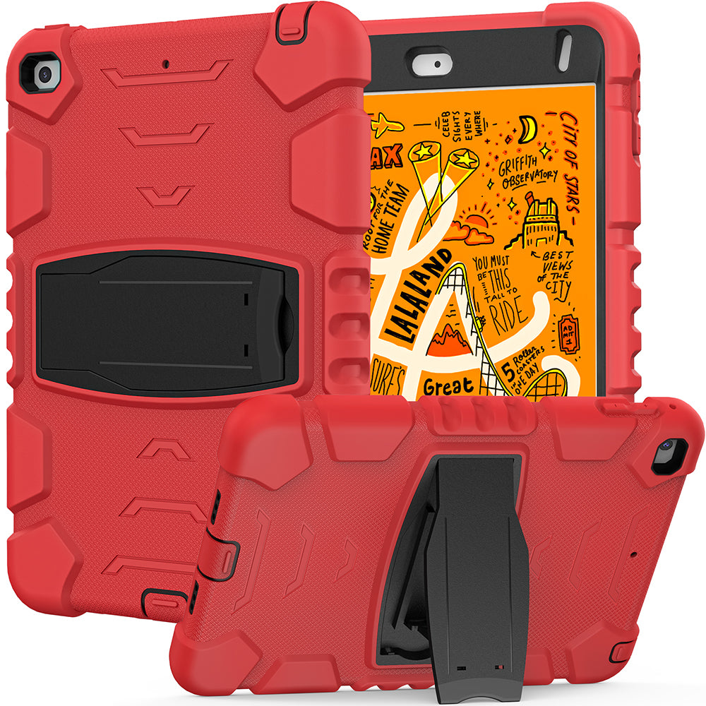 King Kong Series Heavy Duty Shock-Resistant Rugged Hybrid Case Cover with Built-in Kickstand for iPad mini 4 / iPad mini 5 (2019) 7.9 inch