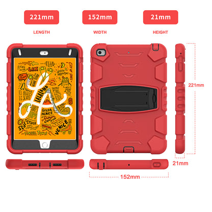 King Kong Series Heavy Duty Shock-Resistant Rugged Hybrid Case Cover with Built-in Kickstand for iPad mini 4 / iPad mini 5 (2019) 7.9 inch