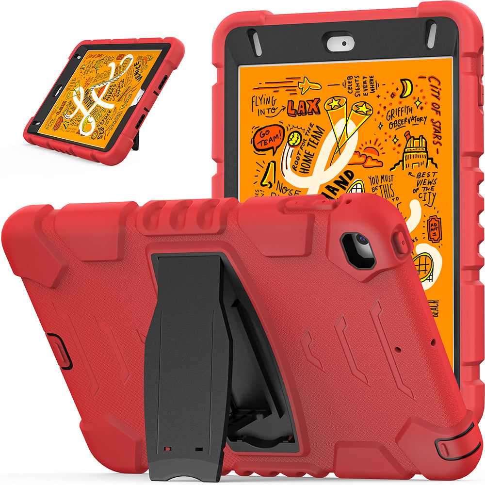 King Kong Series Heavy Duty Shock-Resistant Rugged Hybrid Case Cover with Built-in Kickstand for iPad mini 4 / iPad mini 5 (2019) 7.9 inch