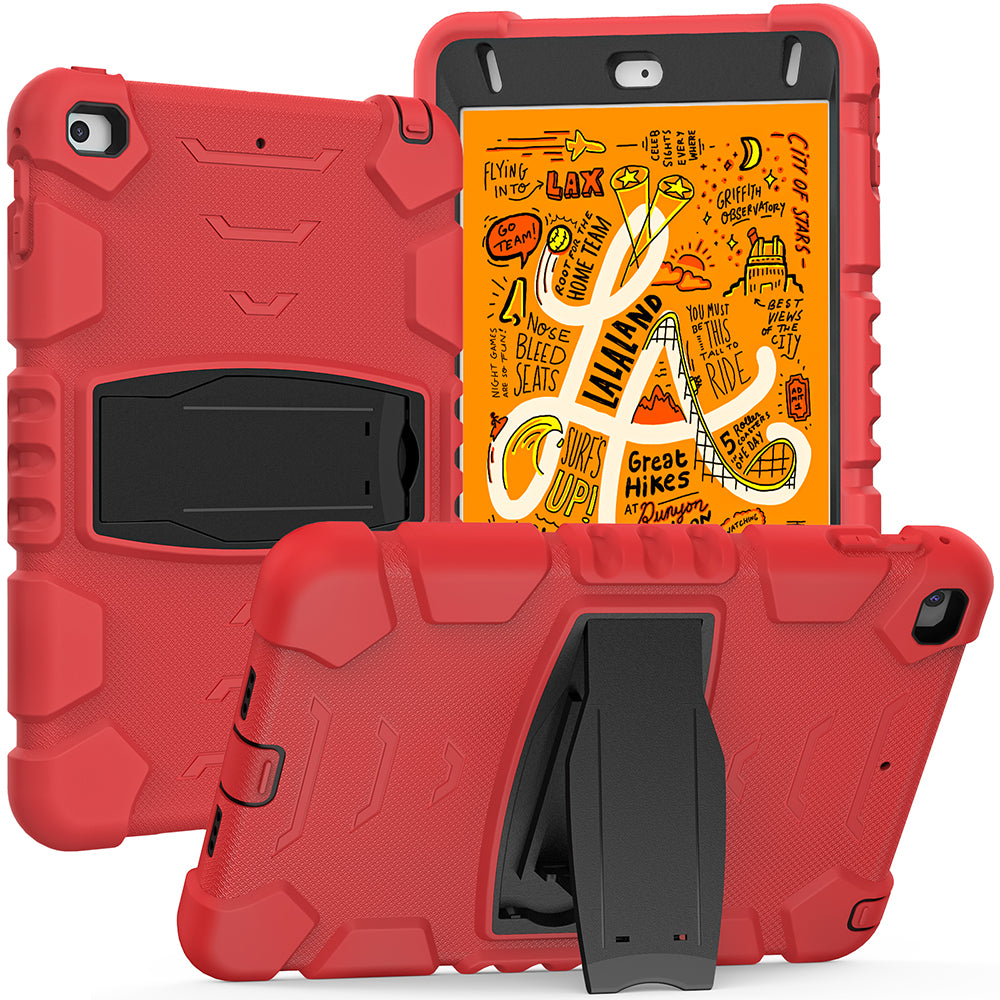 King Kong Series Heavy Duty Shock-Resistant Rugged Hybrid Case Cover with Built-in Kickstand for iPad mini 4 / iPad mini 5 (2019) 7.9 inch