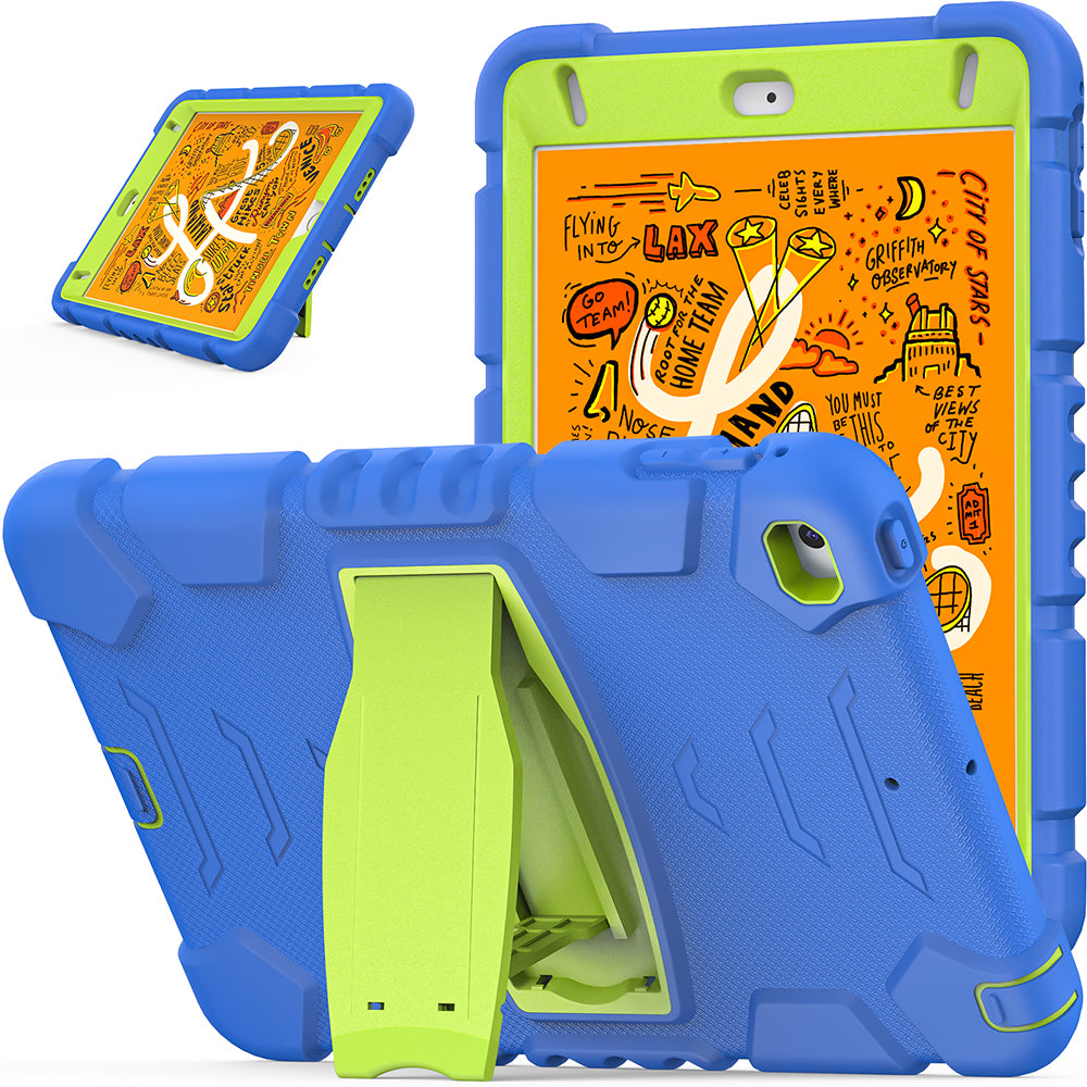 King Kong Series Heavy Duty Shock-Resistant Rugged Hybrid Case Cover with Built-in Kickstand for iPad mini 4 / iPad mini 5 (2019) 7.9 inch