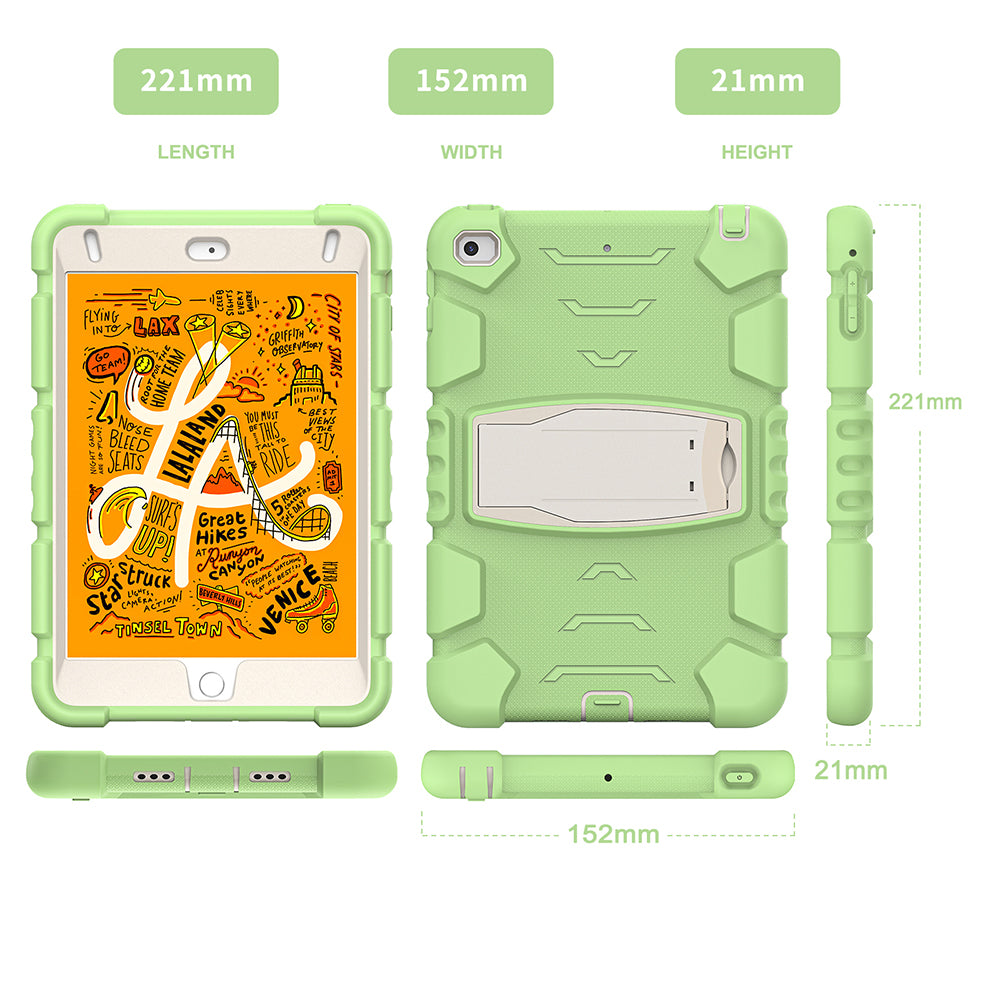 King Kong Series Heavy Duty Shock-Resistant Rugged Hybrid Case Cover with Built-in Kickstand for iPad mini 4 / iPad mini 5 (2019) 7.9 inch