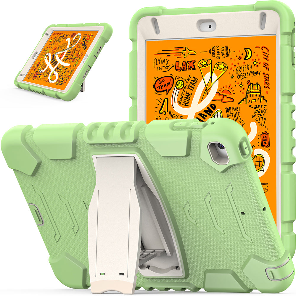 King Kong Series Heavy Duty Shock-Resistant Rugged Hybrid Case Cover with Built-in Kickstand for iPad mini 4 / iPad mini 5 (2019) 7.9 inch