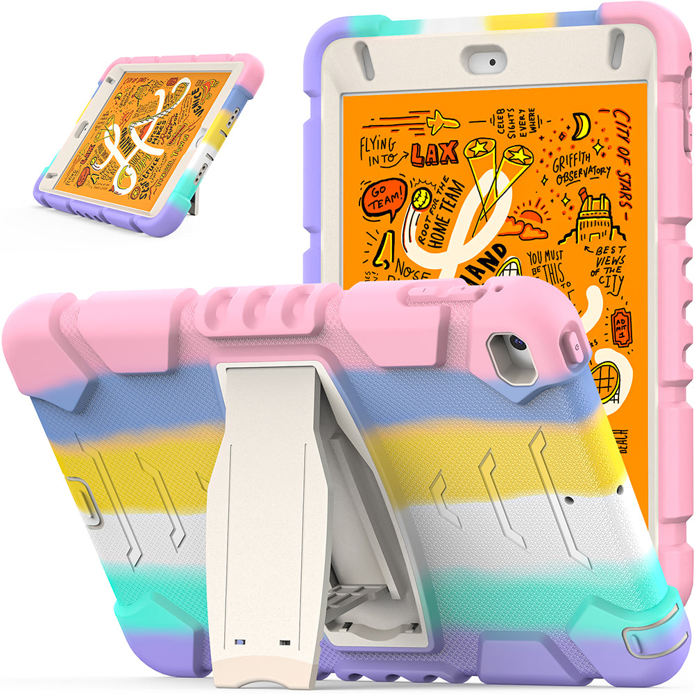 King Kong Series Heavy Duty Shock-Resistant Rugged Hybrid Case Cover with Built-in Kickstand for iPad mini 4 / iPad mini 5 (2019) 7.9 inch