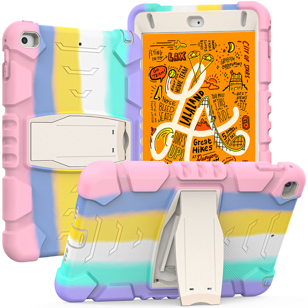 King Kong Series Heavy Duty Shock-Resistant Rugged Hybrid Case Cover with Built-in Kickstand for iPad mini 4 / iPad mini 5 (2019) 7.9 inch