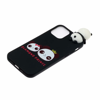 Cute 3D Doll Pattern Printing TPU Back Case for iPhone 13 Pro 6.1 inch Mobile Phone Casing