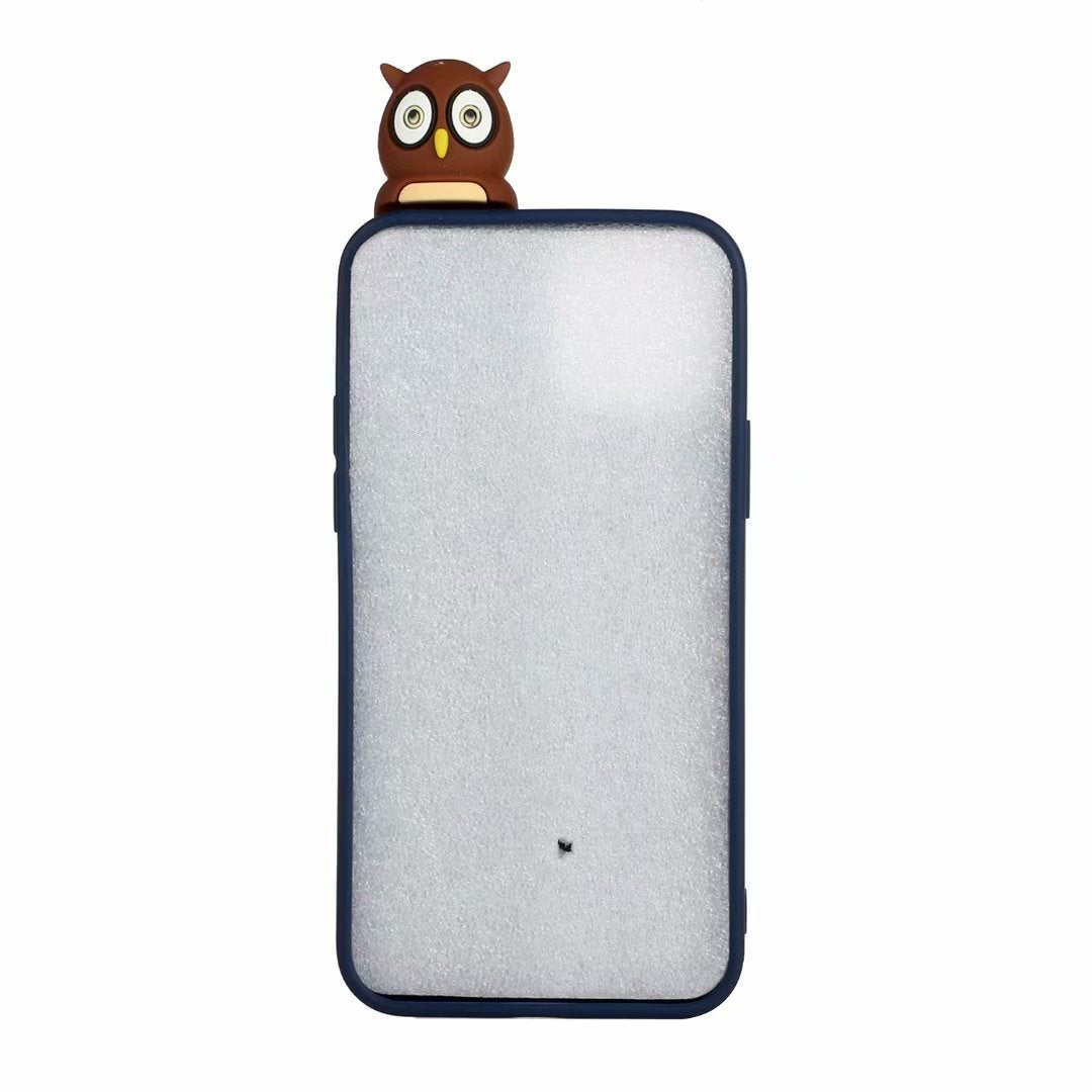 Cute 3D Doll Pattern Printing TPU Back Case for iPhone 13 Pro 6.1 inch Mobile Phone Casing