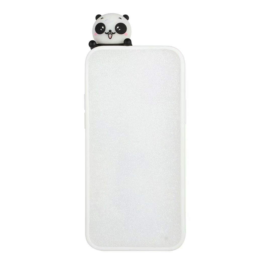 Cute 3D Doll Pattern Printing TPU Back Case for iPhone 13 Pro 6.1 inch Mobile Phone Casing