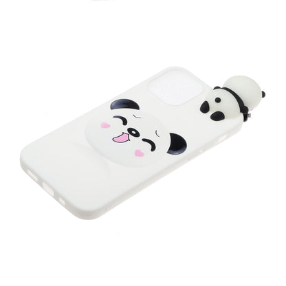 Cute 3D Doll Pattern Printing TPU Back Case for iPhone 13 Pro 6.1 inch Mobile Phone Casing