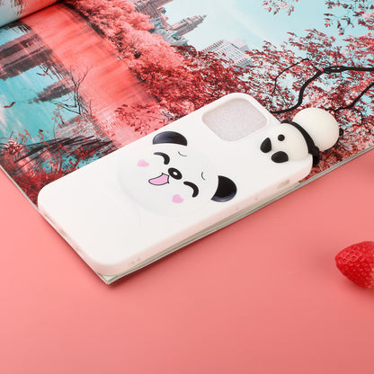 Cute 3D Doll Pattern Printing TPU Back Case for iPhone 13 Pro 6.1 inch Mobile Phone Casing