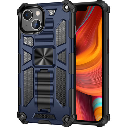 Armor PC+TPU Phone Shockproof Cover Case with Kickstand for iPhone 13 Pro Max 6.7 inch