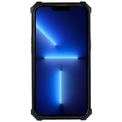 Camouflage Pattern Drop-resistant Phone Case Cover with Kickstand Magnetic Sheet for iPhone 13 Pro Max 6.7 inch