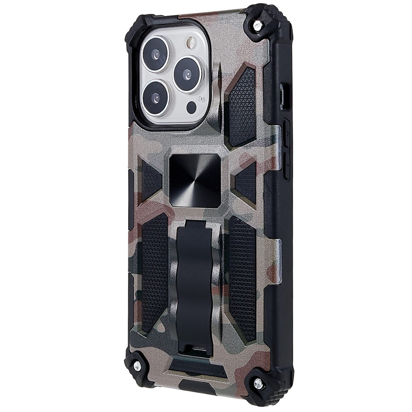 Camouflage Design Well-protected Drop-proof Phone Shell for iPhone 13 Pro 6.1 inch