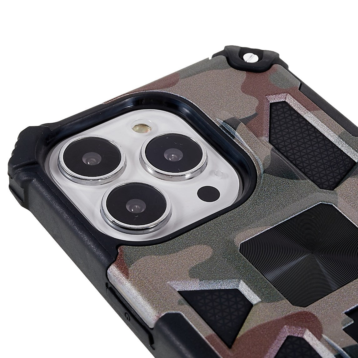 Camouflage Design Well-protected Drop-proof Phone Shell for iPhone 13 Pro 6.1 inch