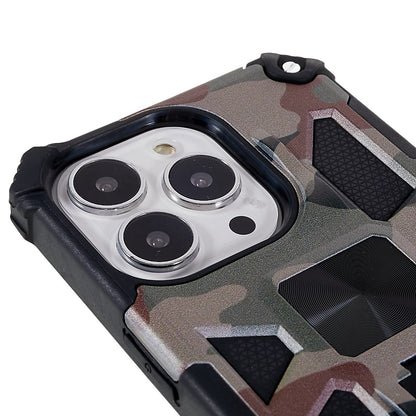 Camouflage Design Well-protected Drop-proof Phone Shell for iPhone 13 Pro 6.1 inch
