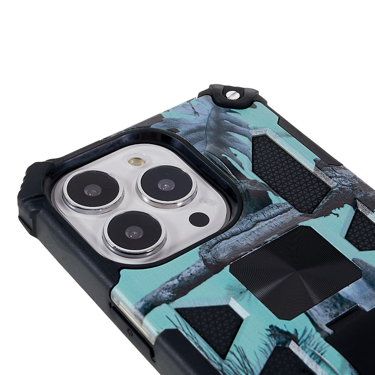 Camouflage Design Well-protected Drop-proof Phone Shell for iPhone 13 Pro 6.1 inch