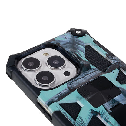 Camouflage Design Well-protected Drop-proof Phone Shell for iPhone 13 Pro 6.1 inch