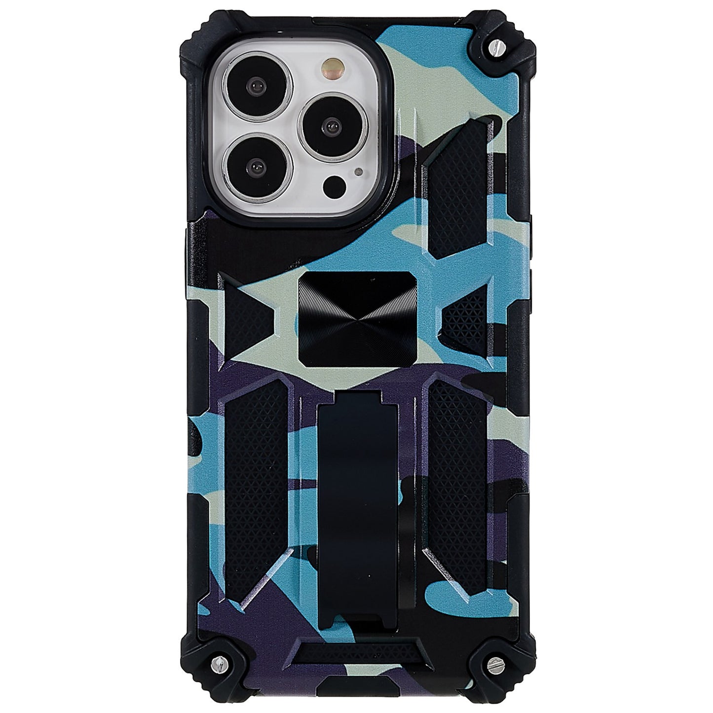 Camouflage Design Well-protected Drop-proof Phone Shell for iPhone 13 Pro 6.1 inch