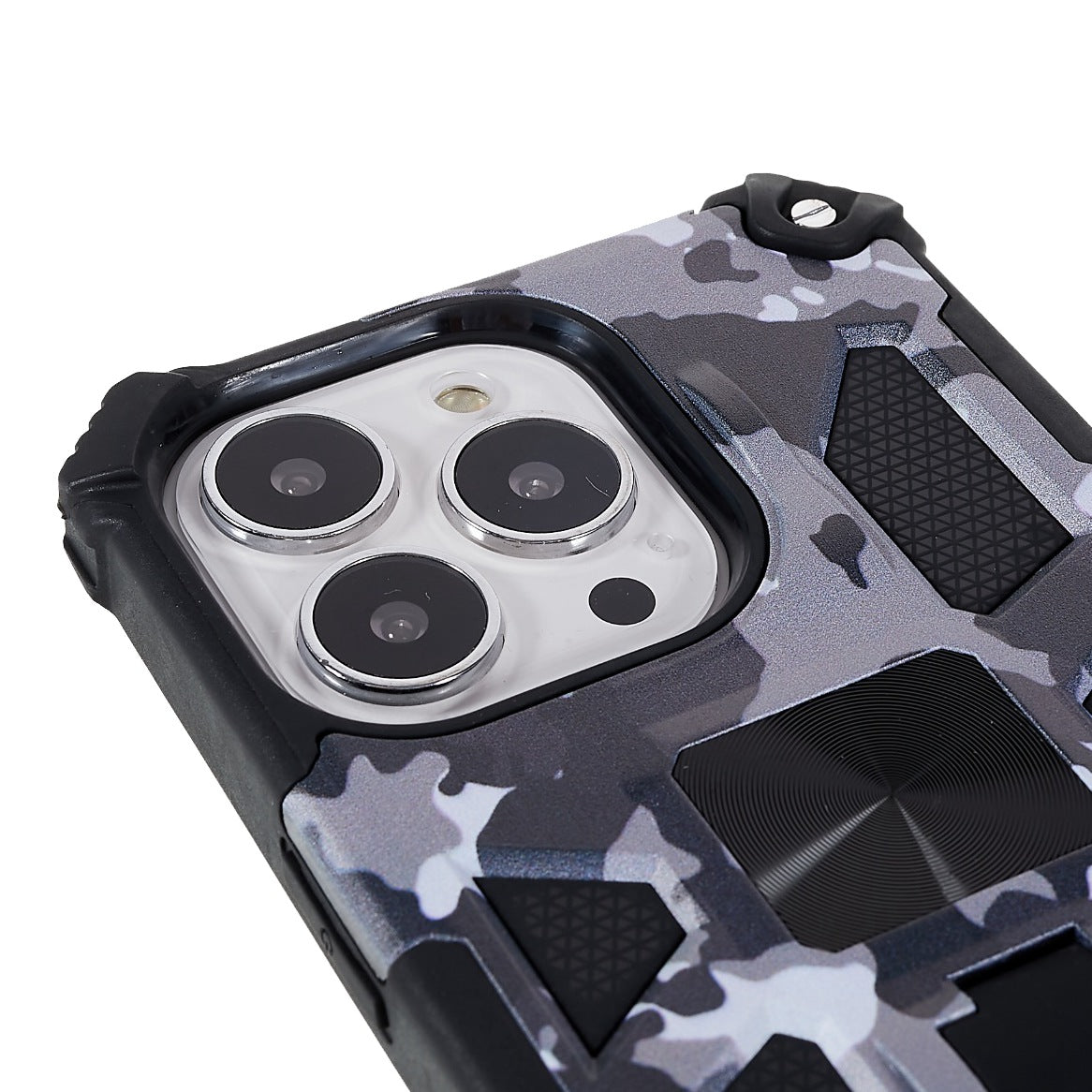 Camouflage Design Well-protected Drop-proof Phone Shell for iPhone 13 Pro 6.1 inch