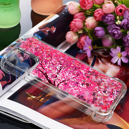 Cute Pattern Liquid Quicksand Series Bling Sparkle Soft TPU Protective Cover for iPhone 13 Pro Max 6.7 inch