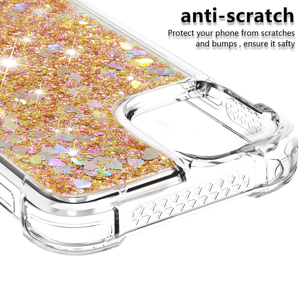 Glitter Bling Liquid Sparkle Fashion Flowing Quicksand TPU Case for iPhone 13 Pro 6.1 inch