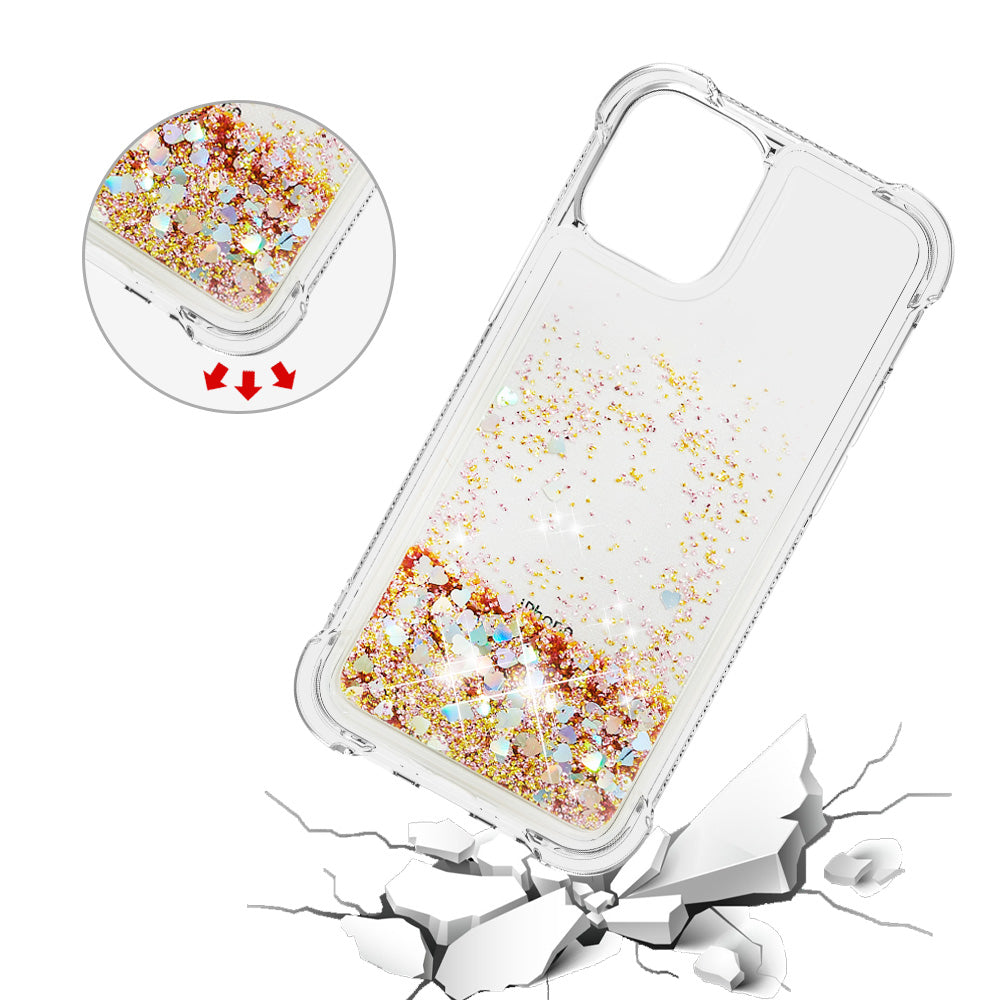 Glitter Bling Liquid Sparkle Fashion Flowing Quicksand TPU Case for iPhone 13 Pro 6.1 inch