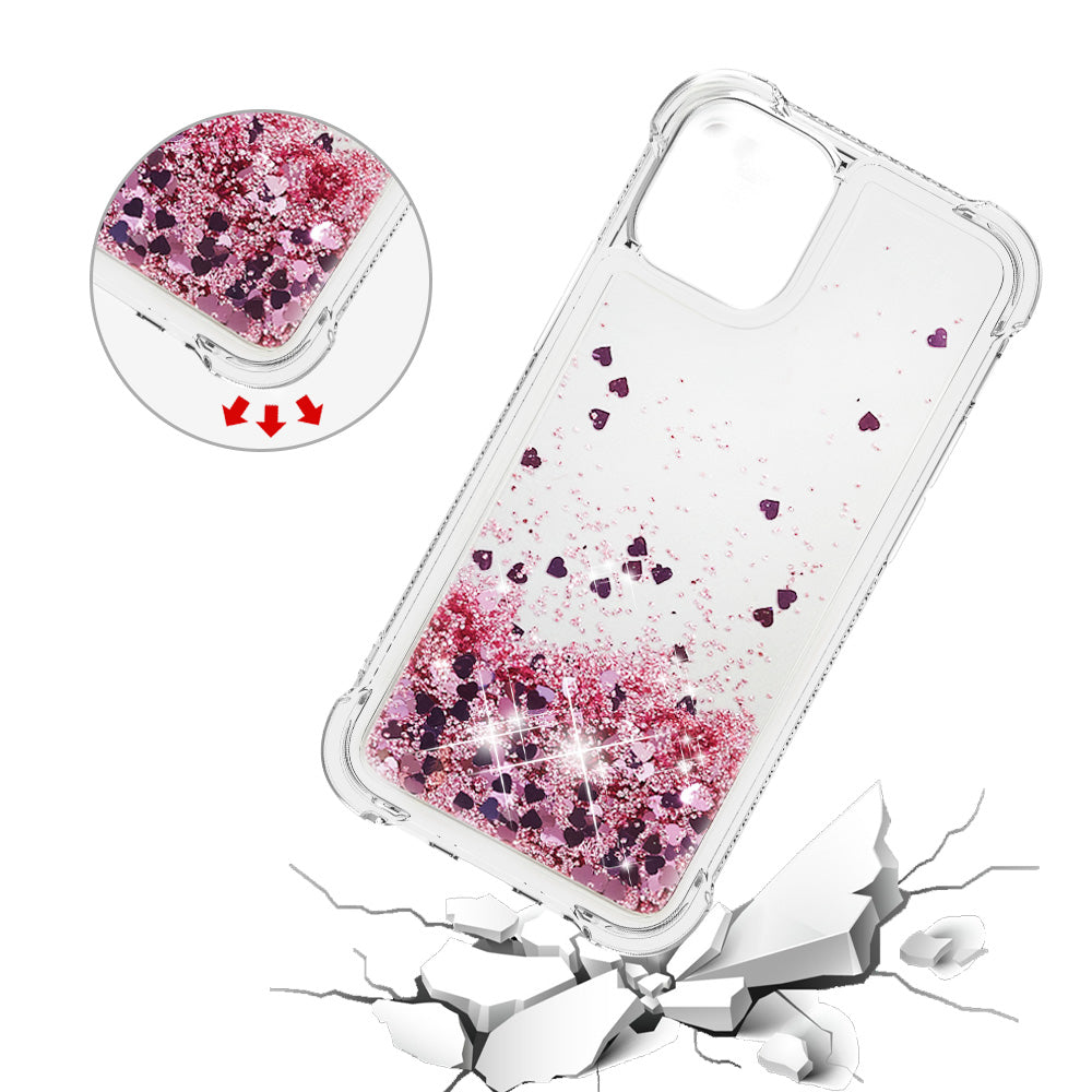 Glitter Bling Liquid Sparkle Fashion Flowing Quicksand TPU Case for iPhone 13 Pro 6.1 inch