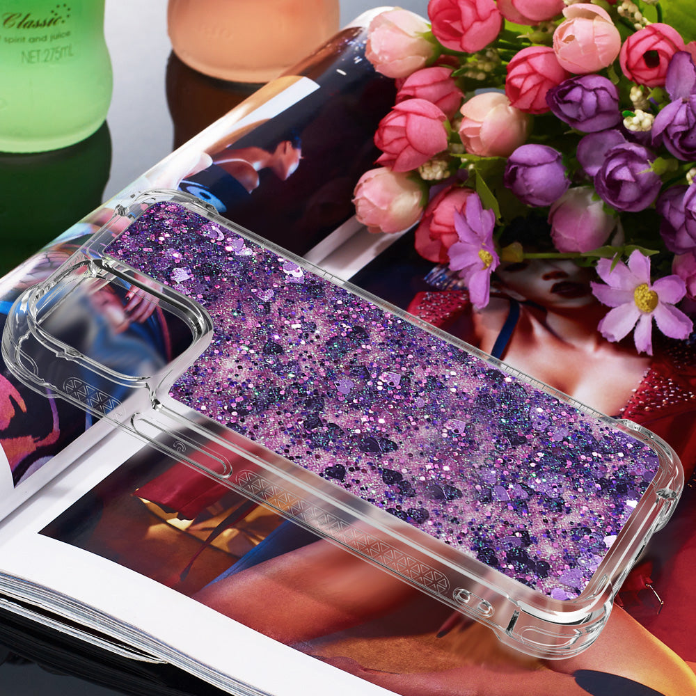 Glitter Bling Liquid Sparkle Fashion Flowing Quicksand TPU Case for iPhone 13 Pro 6.1 inch