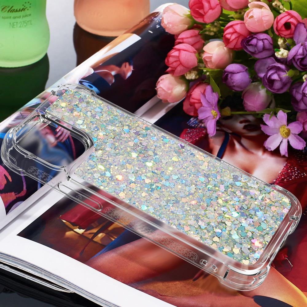 Glitter Bling Liquid Sparkle Fashion Flowing Quicksand TPU Case for iPhone 13 Pro 6.1 inch