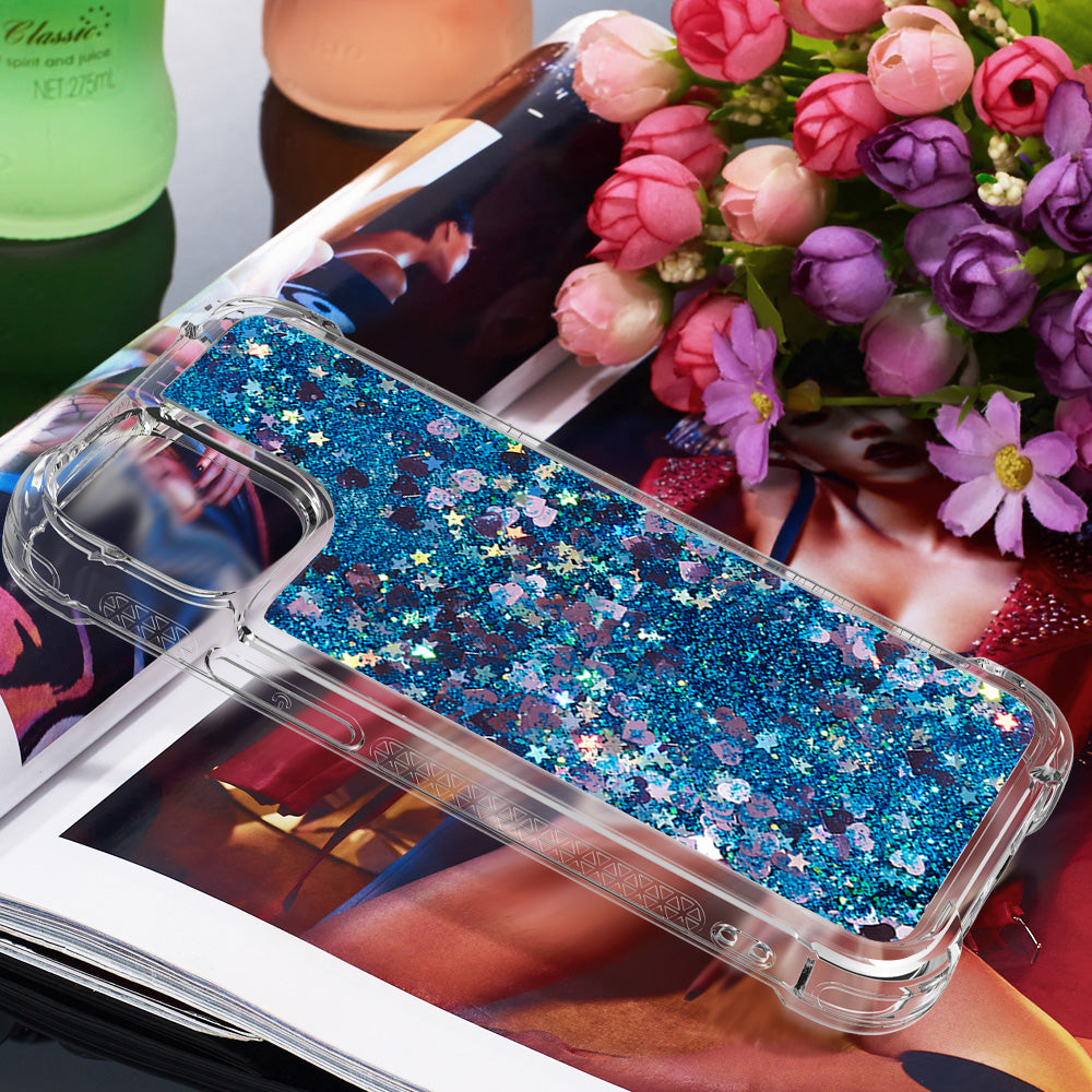 Glitter Bling Liquid Sparkle Fashion Flowing Quicksand TPU Case for iPhone 13 Pro 6.1 inch