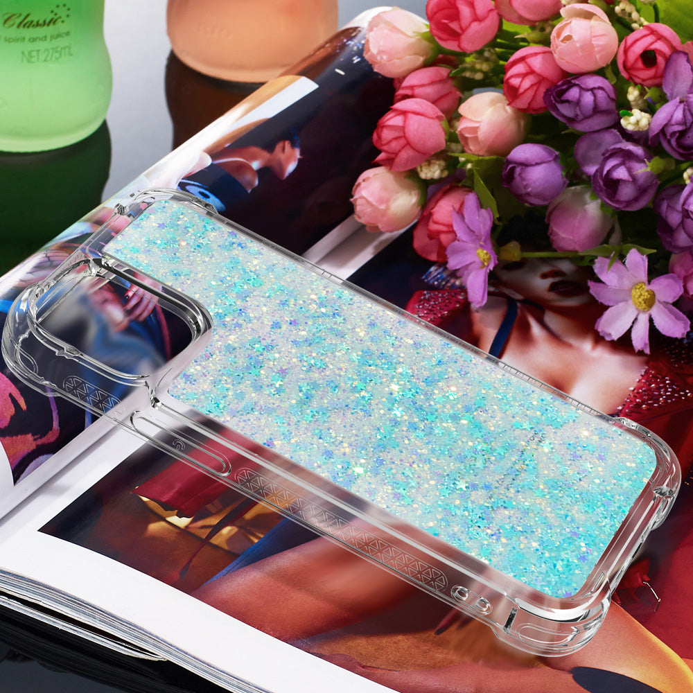 Glitter Bling Liquid Sparkle Fashion Flowing Quicksand TPU Case for iPhone 13 Pro 6.1 inch