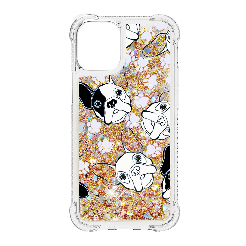Liquid Quicksand Bumper Cushion Soft TPU Phone Case for iPhone 13 Pro 6.1 inch