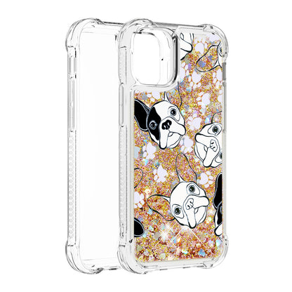 Liquid Quicksand Bumper Cushion Soft TPU Phone Case for iPhone 13 Pro 6.1 inch