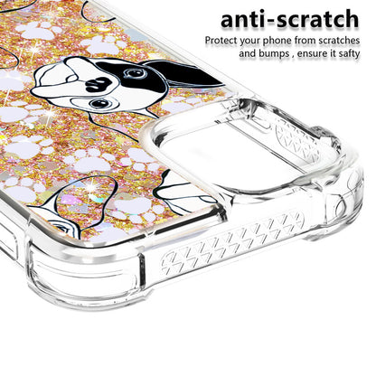 Liquid Quicksand Bumper Cushion Soft TPU Phone Case for iPhone 13 Pro 6.1 inch