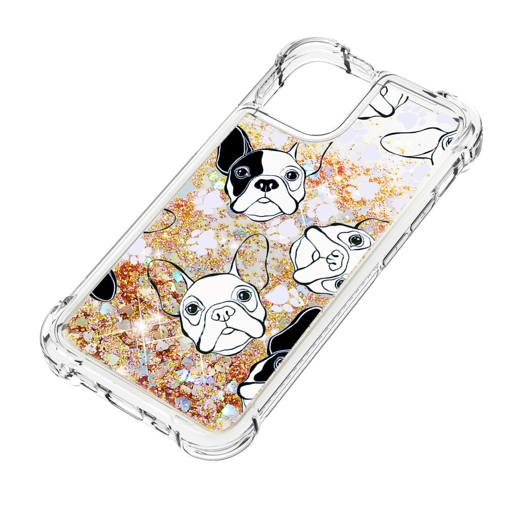 Liquid Quicksand Bumper Cushion Soft TPU Phone Case for iPhone 13 Pro 6.1 inch